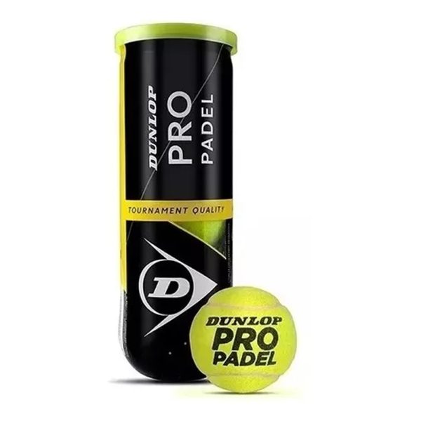 Tarro Plástico Pelota Dunlop Padel Pro X3