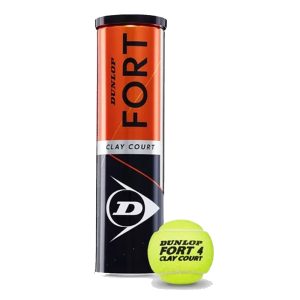 Tarro Metal Pelota Dunlop Fort Clay Court X4
