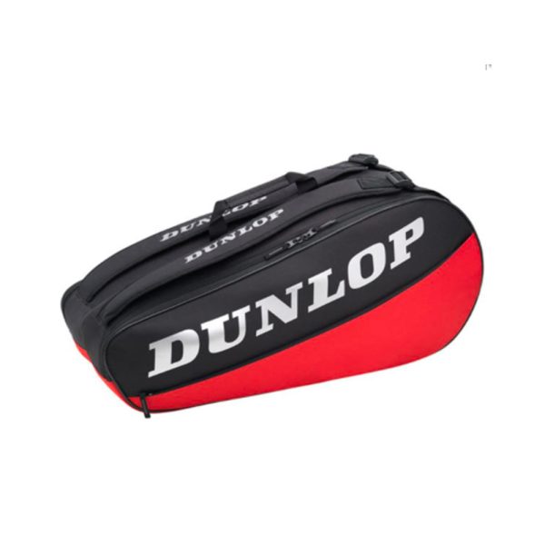 Bolso Dunlop D Tac CX-CLUB 10 Rkt Negro Rojo