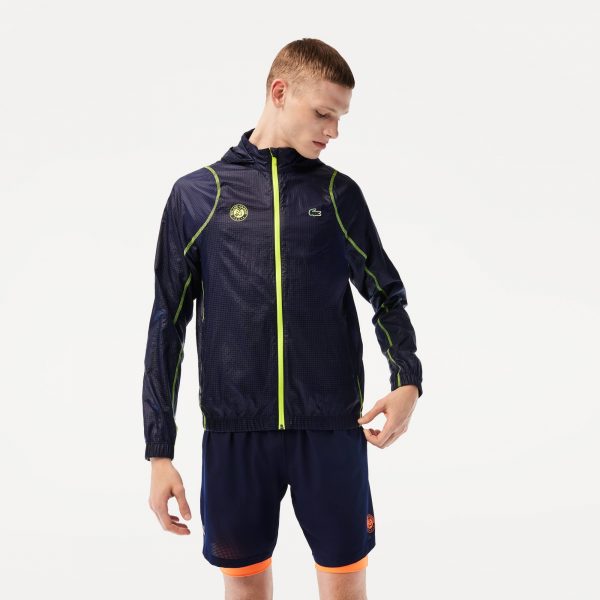 Corta Viento Lacoste Roland Garros Navy/Amarillo - Imagen 3