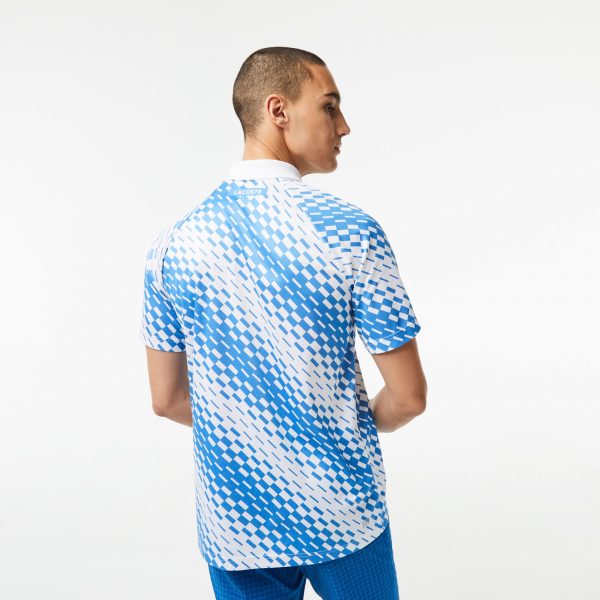 Camiseta Lacoste Djokovic Blanco/Azul - Imagen 2