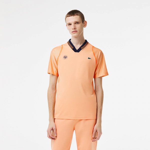 Polera Lacoste Roland Garros Navy/Orange - Imagen 3