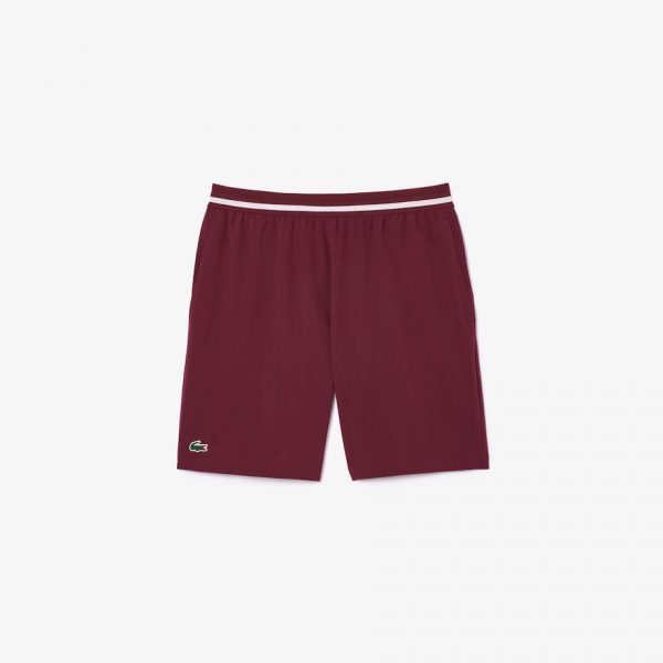 Short Tenis Sportsuite Lacoste x Novak Djokovic - Burdeo - Hombre
