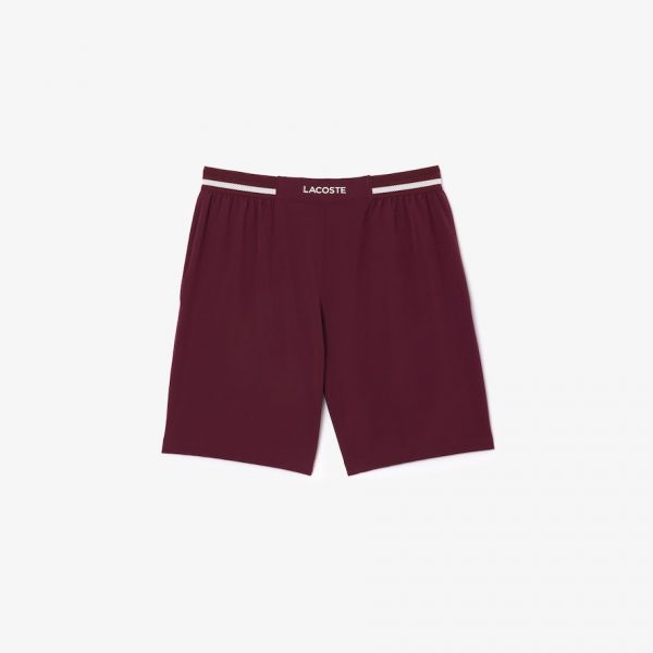 Short Tenis Sportsuite Lacoste x Novak Djokovic - Burdeo - Hombre - Imagen 4