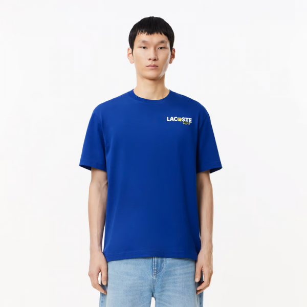 Polera Lacoste Algodón Azul