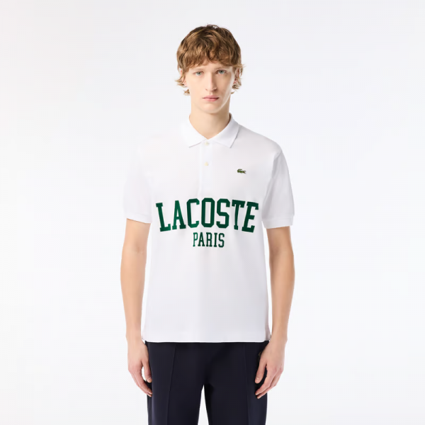 Polo Lacoste Algodón Blanco