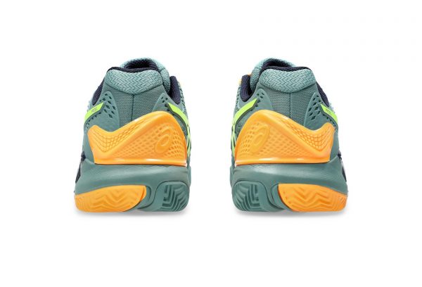 Zapatilla Asics Gel Resolution 9 - Padel - Celadon / Safety Yellow - Imagen 4