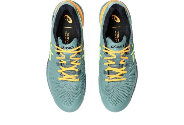 Zapatilla Asics Gel Resolution 9 - Padel - Celadon / Safety Yellow - Imagen 3