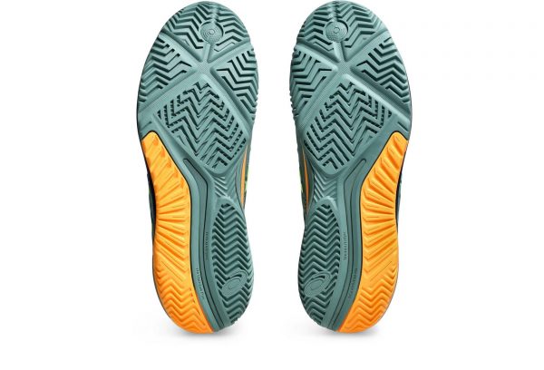 Zapatilla Asics Gel Resolution 9 - Padel - Celadon / Safety Yellow - Imagen 2