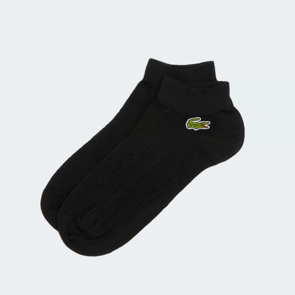 Calcetas Lacoste - Negras Cortas 43-46