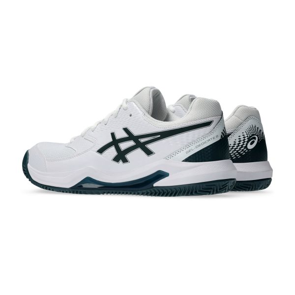 Zapatillas Asics - Dedicate 8 - Clay White/Green - Imagen 2