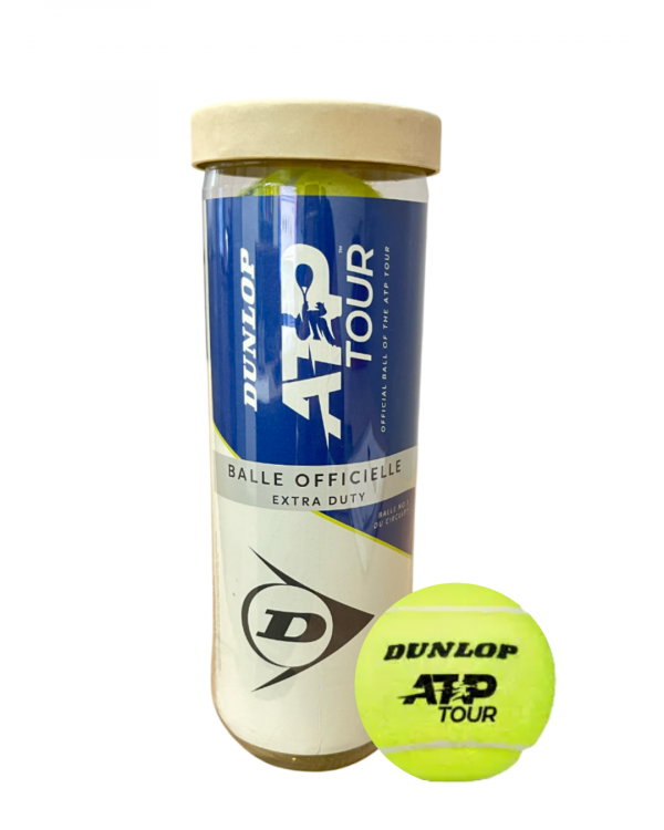 Tarro Plástico Pelota Dunlop ATP Tour Extra Duty X3