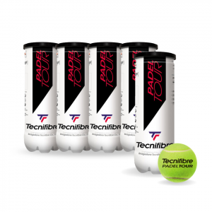 Pack 5 Tarro Plástico Pelota Tecnifibre Padel Tour