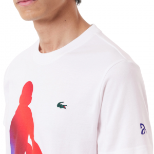 Polera Lacoste x Djokovic - Blanca/Rojo