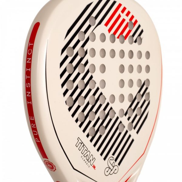 Pala Padel Vibora Titan Junior Classic White - Imagen 5