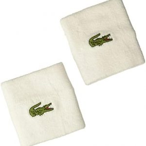 Muñequera Lacoste Blanca X2
