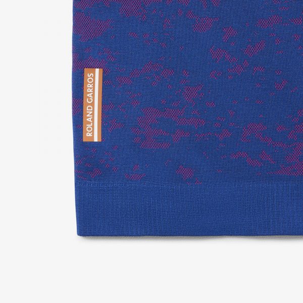 Polo Slim Fit Lacoste Edición Roland Garros Azul/Rosa - Imagen 4