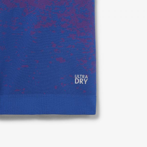 Polo Slim Fit Lacoste Edición Roland Garros Azul/Rosa - Imagen 3