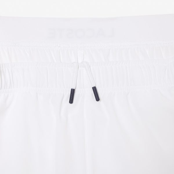 Short Lacoste Tenis Ultra Dry Blanco - Imagen 3