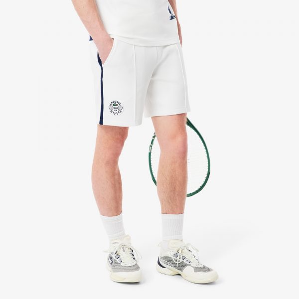 Short Tenis Clásico Lacoste Blanco/Azul Marino - Imagen 3