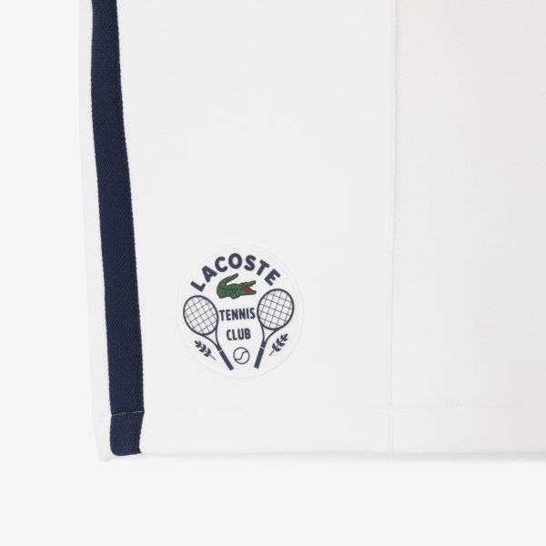 Short Tenis Clásico Lacoste Blanco/Azul Marino - Imagen 6