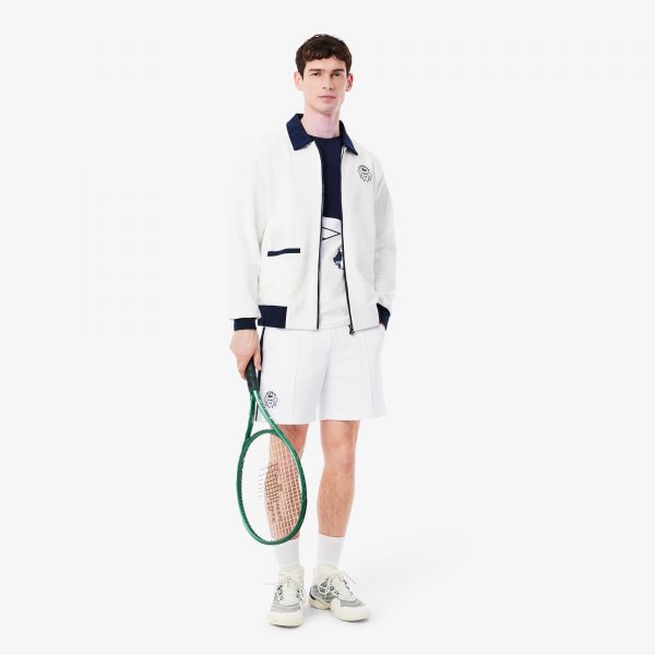 Short Tenis Clásico Lacoste Blanco/Azul Marino - Imagen 8
