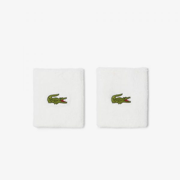 Muñequera Lacoste Blanca X2