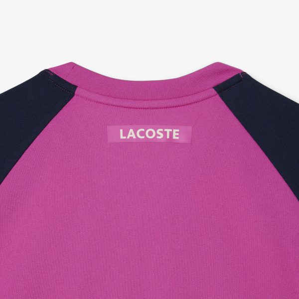 Polera Lacoste Multicolor Rosa/Marino/Crema - Imagen 7