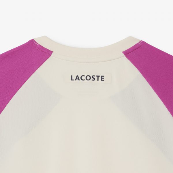 Polera Lacoste Multicolor Crema/Rosa/Verde - Imagen 7