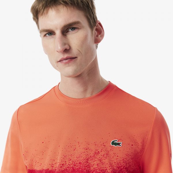 Polera Lacoste Tenis Djokovic Naranja/Rojo - Imagen 9