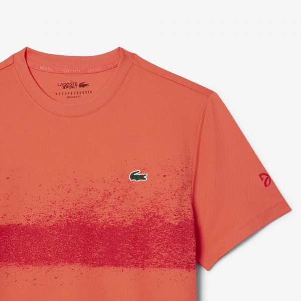 Polera Lacoste Tenis Djokovic Naranja/Rojo - Imagen 5