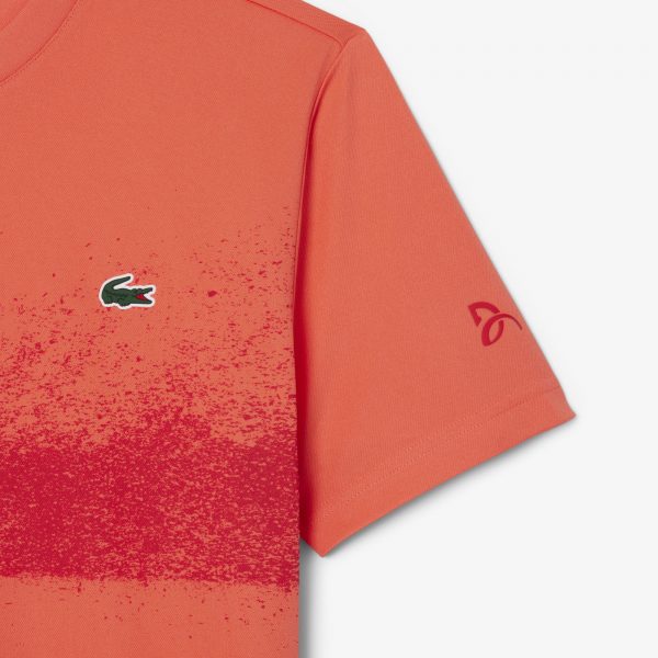 Polera Lacoste Tenis Djokovic Naranja/Rojo - Imagen 4